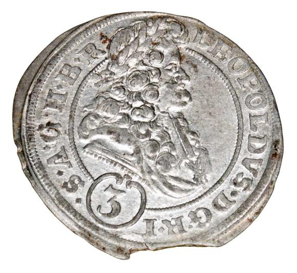 3 krajcary 1695 Leopold I Habsburg Wrocław (1)