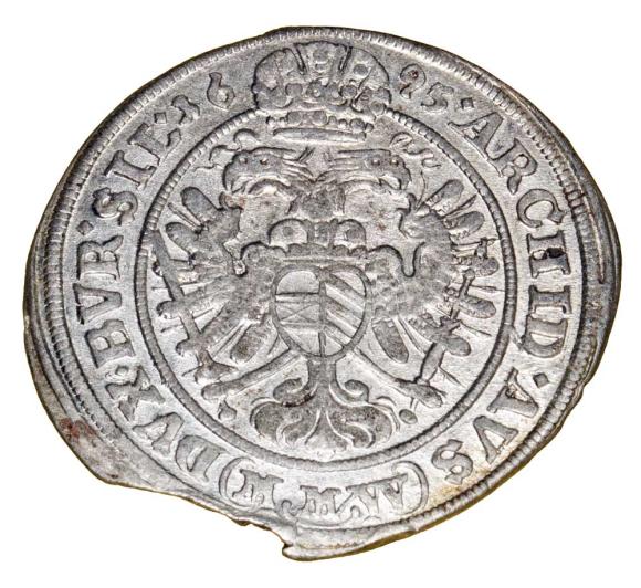 3 krajcary 1695 Leopold I Habsburg Wrocław (2)