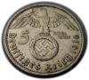 mini: 5 marek 1936 Paul von Hindenburg / swastyka Berlin (2)