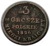 mini: 3 grosze 1826 Królestwo Polskie pod zaborem Warszawa (1)