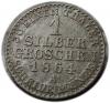 mini: 1 srebrny grosz 1864 Wilhelm I Hohenzollern Berlin (1)