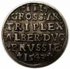 mini: Trojak 1543 Albrecht Hohenzollern Księstwo Pruskie Królewiec (2)