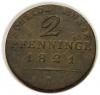 mini: 2 fenigi 1821 Fryderyk Wilhelm III Prusy Wrocław (1)
