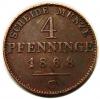 mini: 4 fenigi 1868 Wilhelm I Hohenzollern Prusy Frankfurt  (1)
