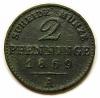mini: 2 fenigi 1869 Wilhelm I Hohenzollern Niemcy Berlin (1)
