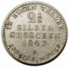 mini: 2 1/2 silber groschen 1843 Fryderyk Wilhelm IV Niemcy Berlin (2)