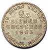 mini: 2 1/2 silber groschen 1863 Wilhelm I Hohenzollern Niemcy Berlin (2)