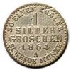 mini: 1 silber groschen 1864 Wilhelm I Hohenzollern Prusy Berlin (2)