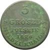 mini: 3 grosze 1826 Aleksander I Romanow Królestwo Polskie Warszawa (1)