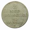 mini: 2 nowe grosze 1842 Fryderyk August II Austria (1)