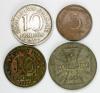 mini: Zestaw 4 monet: 5 fenigów 1917 2 x 10 fenigów 1917 2 kopiejki 1916 (1)
