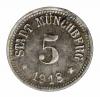 mini: 5 fenigów 1918 Muncheberg Bawaria (1)