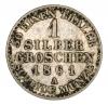 mini: 1 grosz srebrny 1861 Wilhelm I Hohenzollern Prusy Berlin (2)