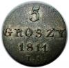 mini: 5 groszy 1811 Fryderyk August Księstwo Warszawskie (1)