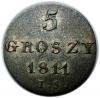 mini: 5 groszy 1811 Fryderyk August Księstwo Warszawskie (3)