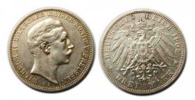 Obrazek dla: 3 marki 1908 Wilhelm II Berlin