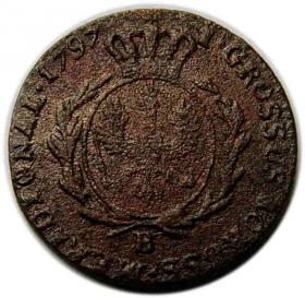 Obrazek 2 dla: Grosz 1797 Fryderyk Wilhelm II Prusy Południowe Wrocław