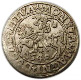Obrazek dla: Półgrosz 1548 Zygmunt II August Wilno