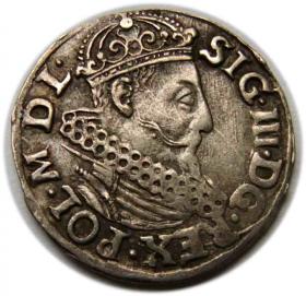 Obrazek dla: Trojak 1619 Zygmunt III Waza Kraków