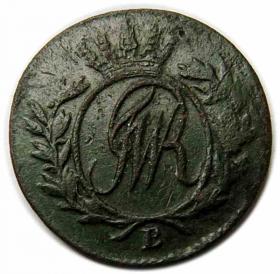 Obrazek 2 dla: Półgrosz 1796 Fryderyk Wilhelm II Prusy Południowe Wrocław