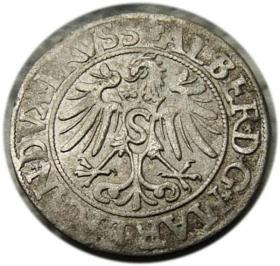 Obrazek 2 dla: Grosz pruski 1535 Albrecht Hohenzollern Prusy Książęce Królewiec
