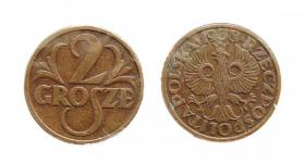 Obrazek dla: 2 grosze 1938 II RP