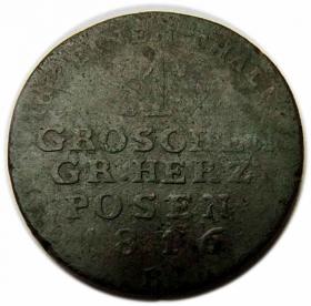 Obrazek dla: 1 grosz 1816 Wielkie Księstwo Poznańskie Wrocław