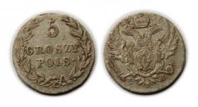 Obrazek dla: 5 groszy 1816 Królestwo Polskie pod zaborem rosyjskim Warszawa 