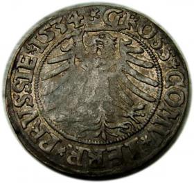 Obrazek 2 dla: Grosz pruski 1534 Zygmunt I Stary Prusy Królewskie Toruń