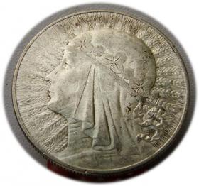 Obrazek dla: 10 złotych 1933 Głowa Kobiety Warszawa