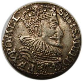 Obrazek dla: Trojak 1594 Zygmunt III Waza Malbork