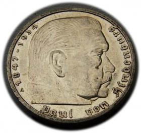 Obrazek dla: 5 marek 1939 Paul von Hindenburg / swastyka Berlin