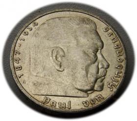 Obrazek dla: 5 marek 1936 Paul von Hindenburg / orzeł pruski Berlin