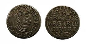 Obrazek dla: Trojak 1585 Stefan Batory Ryga