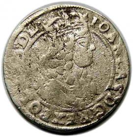 Obrazek dla: Szóstak 1666 Jan Kazimierz Kraków