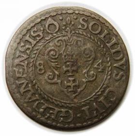 Obrazek dla: Szeląg 1584 Stefan Batory Gdańsk