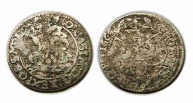 Obrazek dla: Szóstak 1666 Jan Kazimierz Kraków