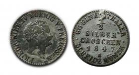 Obrazek dla: 1/2 srebrnego grosza 1847 Fryderyk Wilhelm IV Berlin