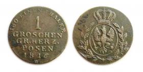 Obrazek dla: Grosz 1816 Wielkie Księstwo Poznańskie Wrocław