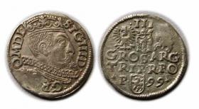 Obrazek dla: Trojak 1599 Zygmunt III Waza Poznań