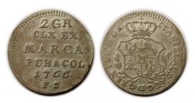 Obrazek dla: 2 grosze 1766 Stanisław August Poniatowski Warszawa