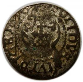 Obrazek 2 dla: Szeląg 1616 Zygmunt III Waza Ryga