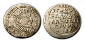 Obrazek dla: Trojak 1597 Zygmunt III Waza Ryga