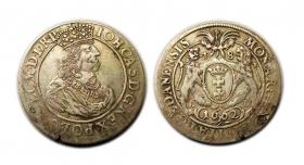 Obrazek dla: Ort 1662 Jan Kazimierz Gdańsk