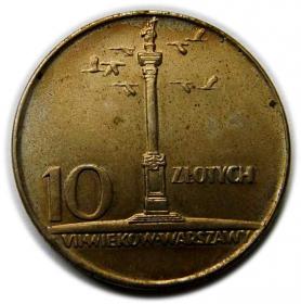 Obrazek dla: 10 złotych 1966 Kolumna Zygmunta PRL