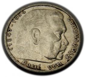 Obrazek dla: 5 marek 1936 Paul von Hindenburg / orzeł pruski Hamburg