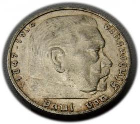 Obrazek dla: 5 marek 1935 Paul von Hindenburg / orzeł pruski Stuttgart