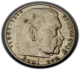 Obrazek dla: 5 marek 1935 Paul von Hindenburg / orzeł pruski Hamburg