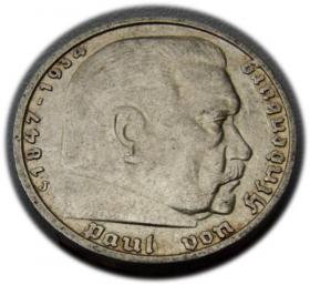 Obrazek dla: 5 marek 1935 J Paul von Hindenburg / orzeł pruski Hamburg