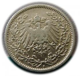 Obrazek 2 dla: 1/2 marki 1905 Berlin